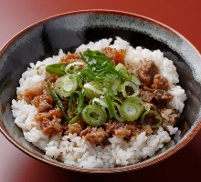 Beef tendon rice bowl