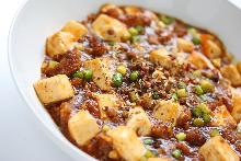 Spicy tofu and ground meat