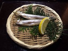 Seared shishamo smelt