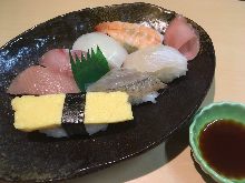 Assorted nigiri sushi, 7 kinds