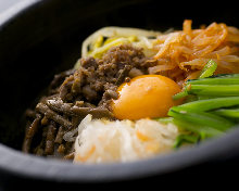 Stone grilled bibimbap