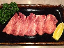 Grilled beef tongue