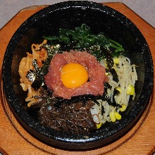 Stone grilled bibimbap