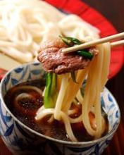 Chilled wheat noodles with duck