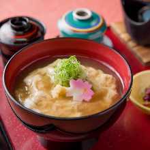 Yuba (tofu skin) rice bowl