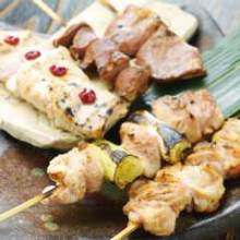 Assorted grilled skewers, 5 kinds
