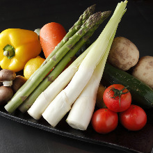 Grilled seasonal vegetables