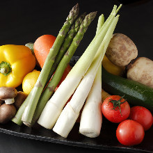 Grilled seasonal vegetables