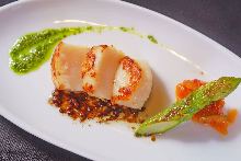 Scallop teppanyaki