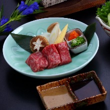 Wagyu beef toban-yaki