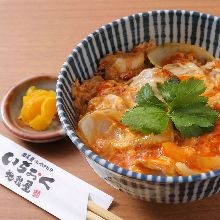 "Oyako" chicken and egg rice bowl