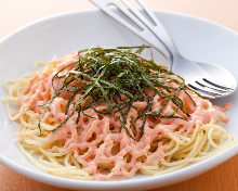 Spaghetti with mentaiko