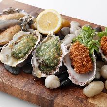 Assorted oysters