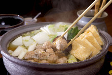 Tsumire (fish or meat ball) hotpot