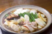 Locally raised chicken sukiyaki