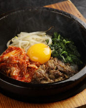 Stone grilled bibimbap