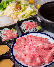 Wagyu beef shabu-shabu