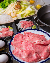 Wagyu beef sukiyaki