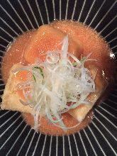 Deep-fried tofu in broth