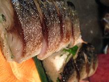 Rod-shaped sushi