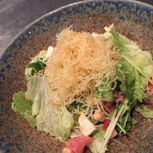Caesar salad with slow-poached egg