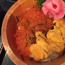 Seafood rice bowl