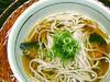 Buckwheat Noodles topped with herring