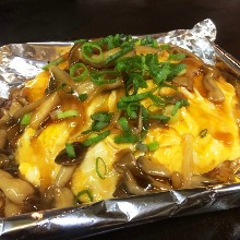 Yakisoba in an omelet