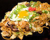 Yakisoba noodles with sauce