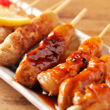 Assorted grilled skewers