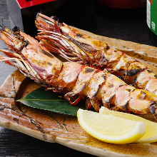Salted and grilled prawn