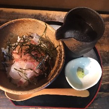 Tai chazuke (sea bream and rice with tea)