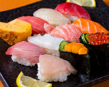 Assorted nigiri sushi