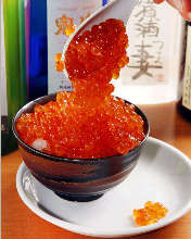 Salmon roe rice bowl