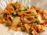 Stir-fried pork with kimchi