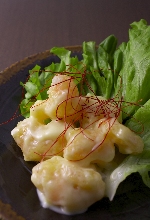 Stir-fried shrimp with mayonnaise