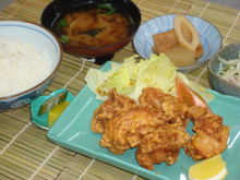 Fried chicken set meal