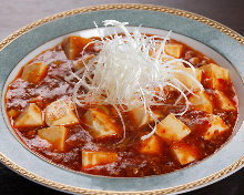 Spicy tofu and ground meat