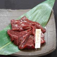 Beef liver (yakiniku)