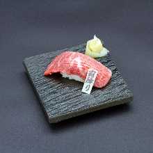 Wagyu beef nigiri sushi