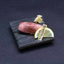 Premium tongue nigiri sushi