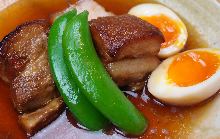 Simmered pork belly