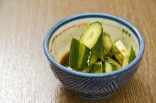 Smashed cucumber salad