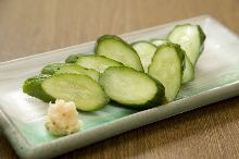 Pickled whole cucumber