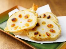 Lotus root tempura