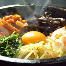 Stone grilled bibimbap