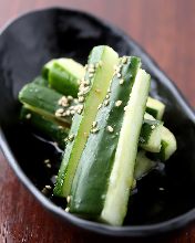 Smashed cucumber salad