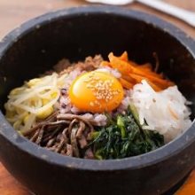 Stone grilled bibimbap