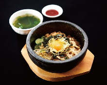 Stone grilled bibimbap