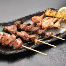 Assorted grilled chicken skewers, 5 kinds